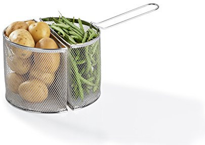 Barazzoni, Doppio Cestello per Spaghettiere, Acciaio Inox, Ø24cm