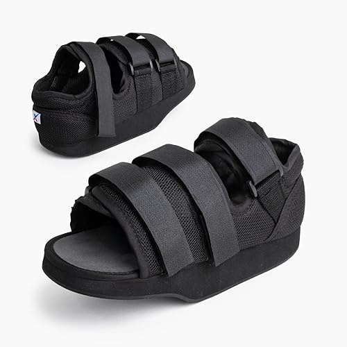 Express Orthopaedic Medically Approved: Post-Op Heel Weight Bearing Shoe - Supplied to UK Hospitals for patients to offload weight to forefoot region (XS) UK Shoe Size 1-3