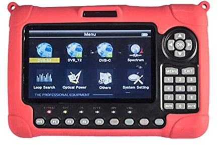 Buscador de señales, Medidor de satélite Ws-6980 HD DVB-S2 DVB-S2 +DVB-C+DVB-T2 MPEG4 HD Detección de potencia óptica portátil y práctico