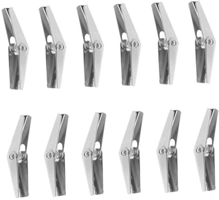 Cabilock 12pezzi Ancoraggio Per Cartongesso in Dado Ad Alette Per Fissaggio Pesante Tassello Ginocchiera Per Pareti Cave Kit Montaggio