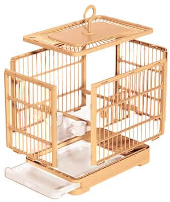 Vogeltransportbox Reisekäfig,Sittich Transportbox Mit Herausnehmbarer Schublade | Atmungsaktiver Spiel- Und Lebensraum Für Wellensittiche Sperlinge Aras Nymphensittiche