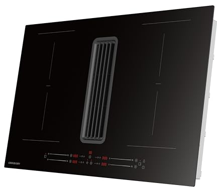 Cookology 80cm Donwndraft Induction Hob - 4 Zone - A Energy Rated