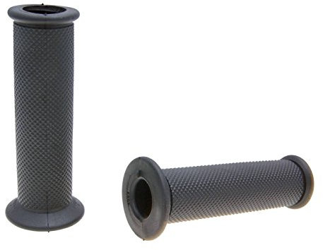 DOMINO Coppia MANOPOLE Nere Aperte Scooter/STRADALI