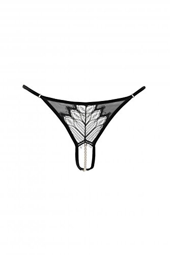 Bracli Perlenstring G String Kyoto einreihig schwarz S M L XL Größe M