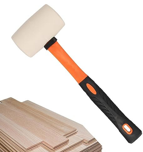Rubber Mallet - Durable Eco-Friendly Rubber Hammer Head | Wear-Resistant Rubber Mallet Hammer for Camping, Tent Stakes, Flooring, Landscaping, Woodworking Fowybe