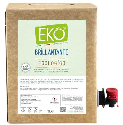 EKO Brillantante Lavastoviglie 3L Bag in Box - Ecologico