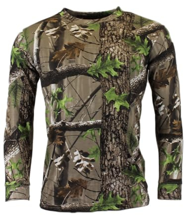 Stormway Men's Camouflage Trek Camo T-Shirt | Country Camo Long Sleeve T-Shirt | Durable, Stylish Outdoor Wear for Shooting and Hunting | Available in XLarge XL Size