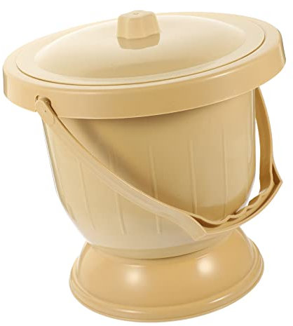 Healvian Camping Pee Bucket Seat Sturdy Bucket Toilet Portable Urinal Pan Easy to Use Random Color