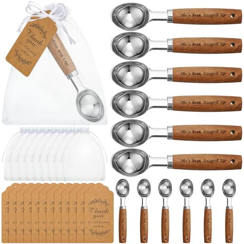 Hushee 12 Set Ice Cream Scoop, Shes Been Scooped up Wedding Party Favors