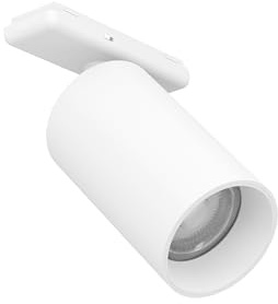 EGLO LED-strålkastare för Track Plus skensystem, dimbar takspot | tillbehör för skena, ljusaccessoar i vit plast, varm- till kallvitt, Ø 5,8 cm