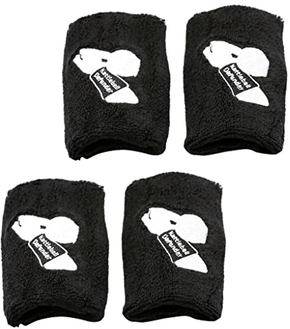 DEVNWIGMO 2x 1 Paio di Protezioni per Polsi con Kettlebell Atletici Neri, Stecca