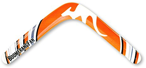 BoomerangFan BoomerangFanNATURAL-L - Boomerang Naturale per Mancini, 42,5 cm