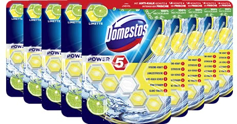 Domestos Power Toilet Rim Block, Lime