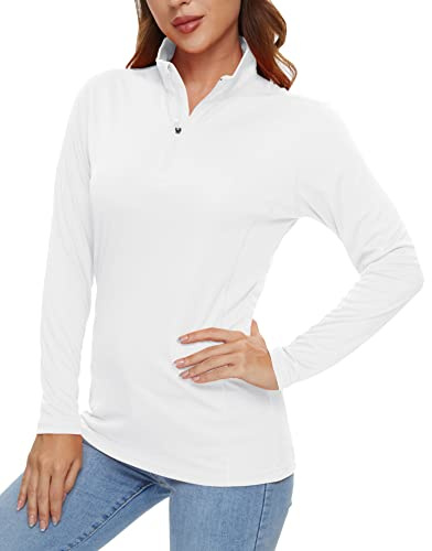 KEFITEVD Funktionsshirt Damen Langarm Rashguard UPF50+ Sport Oberteil