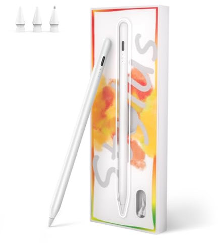 MEKO Stift für iPad Apple Pencil 2. Generation mit Magnetische Kabellose Schnellaufladung und Neigungssensitivität für iPad Pro 12,9'' 3-6 Gen. /11'' 1-4 Gen. /i-Pad Air 4/5. Gen/i-Pad Mini 6. Gen