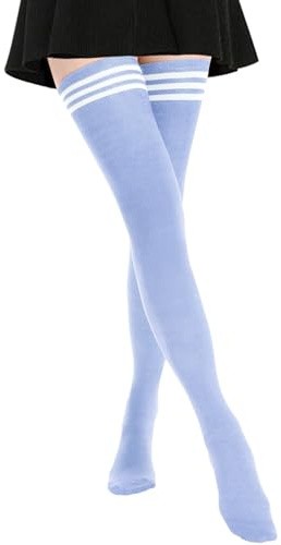 DRESHOW Femme Extra Longues Chaussettes Hautes de Cuisse Montantes Chaussettes de Genoux para Sport Cosplay