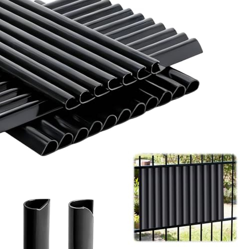 GZRXIOUS 35PCS Clips de Fijación PVC para Tiras de Protección Visual, Accesorios Universales para Valla de Doble Varilla, Jardín, Balcón y Terraza, Resistentes, Anti-UV y Fáciles de Instalar