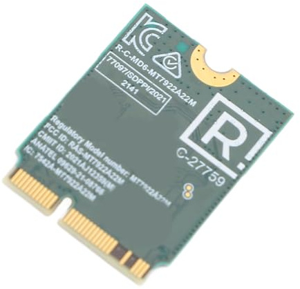 Lazmin112 Adaptateur de Module de Carte Fil WiFi6E Haute Vitesse 5.2 Tri-Bande pour Wins 10 11 Adaptateur de Carte Fil M.2 pour Ordinateur avec Interface M.