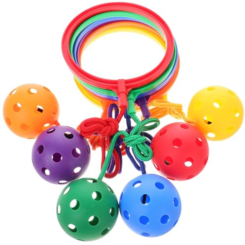 ifundom Balones de Salto para Tobillos 6 Piezas Multicolor, Juego de Juguetes de Fitness, Pelota de Juguete para Saltar y Mejorar la Coordinación en Actividades al Aire Libre