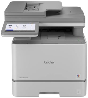 Brother MFCL8730CDW | Multifunzione Laser a Colori | 31 ppm| Stampa, Copia e Scan Fronte/Retro | Touchscreen da 8.8 cm| WiFi, LAN, USB e NFC | Inbox toner da 3.000 pag (Nero) e 1.800 pag (colori CMY)
