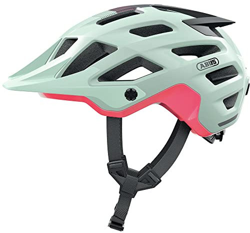 ABUS MTB-Helm Moventor 2.0 - komfortabler Fahrradhelm fürs Gelände - All-Mountain-Helm - für Damen und Herren - Mintgrün Matt, L