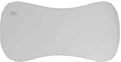 Babyline Almohada bebé Piqué Premium, Ayuda a Prevenir y Tratar la Plagiocefalia, Hipoalergénica, Transpirable y Desenfundable (2 Fundas Incluidas) (Piqué Gris)