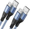 Micro USB Kabel 3M 2 Stück,Nylon Micro USB Ladekabel High Speed Android Handy Ladekabel für Samsung Galaxy S7/ S6/ S4/ J7/ J5/ Note 5,Nokia, Kindle,Huawei P Smart, Redmi, Bule
