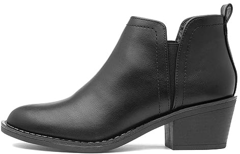 Rocket Dog York Polyurethane Women's Black Heeled Ankle Boots - UK 8