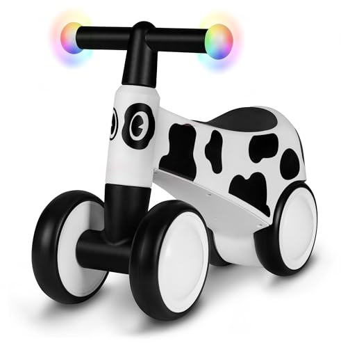 LIONELO Sammy Laufrad ab 1 Jahr, Fahrrad ohne Pedal für 12-36 Monate Babys, Lauflernrad mit 4 Rädern bis 25 kg, rutschfeste Griffe, Baby Spielzeug - Erstes Laufrad für Jungen und Mädchen
