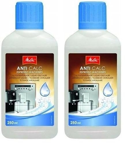 Melitta Anti Descalcificador Liquido Ati Calc para Cafeteras Automáticas 250ml, Plástico, incoloro (Paquete de 2)