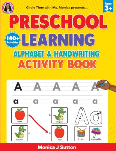 Preschool Learning: Alphabet & Handwriting Activity Book