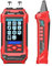 Network Cable Tester Ethernet Wire Tracer Cable Toner Generator RJ45 CAT5 CAT6 CAT7 CAT8 UTP STP RJ11 BNC Tester 3.5-inch Screen QC Test Cable Length Cable Maping Port Flashng Tester (ET835)