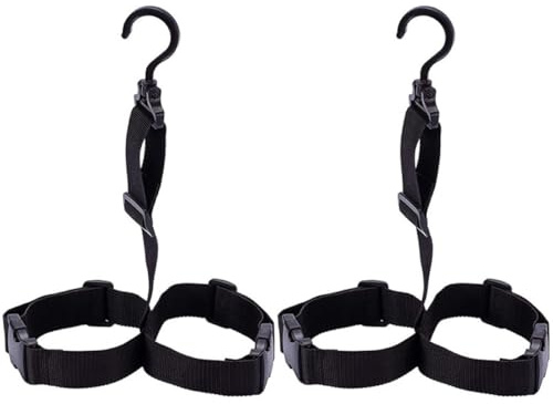 Abaodam Set di 2 Cinture Regolabili per Stivali da Pesca in Poliestere e Plastica Funzione di Asciugatura e Supporto, per Appendere Stivali da Wading su Rami o Camion