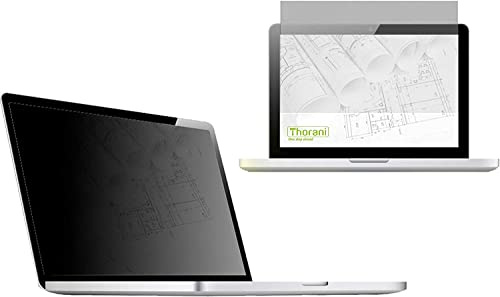 Thorani Protector de Pantalla de privacidad Premium, Protege su Pantalla Almohadillas Adhesivas/lengüeta de sujeción 17.3 [382x215mm], 16:9