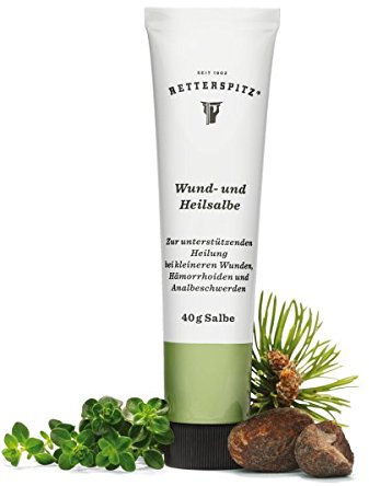 Retterspitz Wund- und Heilsalbe Allrounder, zur Unterstützenden Heilung von Wunden, Hämorrhoiden und Analbeschwerden, schnell und wirkungsvoll, Spar-Set 5x40g
