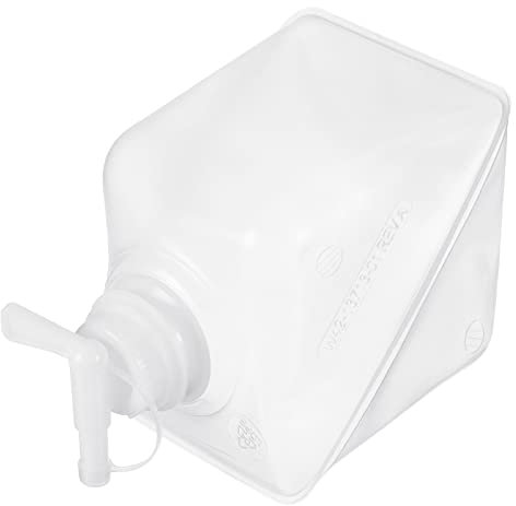 sourcing map Plegable Agua Contenedor 2L Portátil Almacenamiento Portador Cubo Jarra con Espiga Sellado Tapa para Exterior Senderismo Acampar Navegación Natación