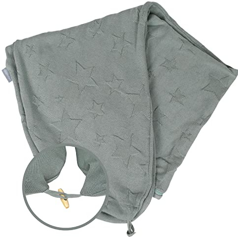 sei Design Federa per cuscino da allattamento in 100% cotone organico, rivestimento per cuscino da allattamento, cuscino per gravidanza, cuscino per chi dorme sul fianco, 190 x 30 cm, lavorato a