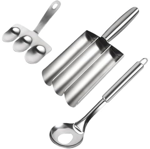 Macchina per polpette, Strumento per creare polpette Macchina per pop cake | Strumento di cottura efficiente per polpette, pasta e pasticcini | Set da 3 pezzi per chef casalinghi e appassionati di pas