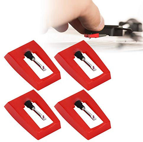 Plattenspieler-Nadel, Victrola Plattenspieler-Nadel, Plattenspieler-Nadeln, Ersatz-Plattenspieler-Nadel, 4 Stück, Phonographenstift, Elektrische Plattenspieler-Plattenspieler-Nadel