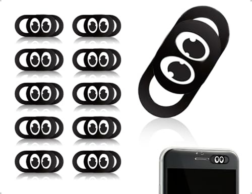 Emezddo 10 Stück Webcam Abdeckung,Dünne Laptop Kamera Abdeckung,Webcam Slider Kamera Cover Zubehör,Schutz Ihrer Privatsphäre Online,verwendet für Computer Smartphone Tablet PC Handyzubehör