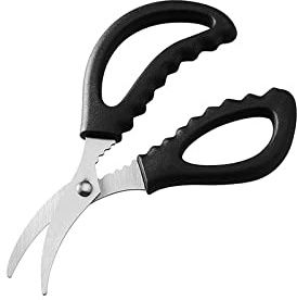 tijeras, Pelador de pinzas camarones acero inoxidable(Black)