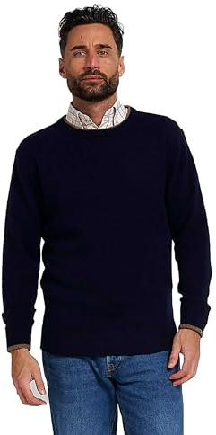 Jack PYKE 100% lammull rund hals stickad jumper