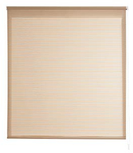 Estoralis | Robert | Estor Enrollable Diseño Moderno | Translúcido Rayas | Beige | 170 x 195 cm (Ancho/Alto) Tamaño Tela 167 x 190 cm | Estores para Ventanas y Puertas