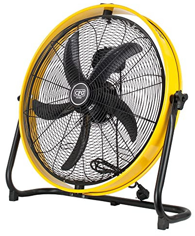 LUCE QUADRA Ventilatore da terra e da parete di diametro 60 cm, Bianco