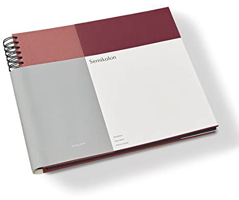 Semikolon 368752 Spiral Album Natural Affair - 37,5x30,1 cm - Fotoalbum, 90 Seiten schwarz, Fotobuch, Blossom