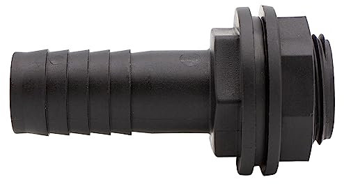 VARIOSAN Tankdurchführung 16256, 1 1/4 Außengewinde x 32 mm Schlauchtülle, PP, schwarz, inkl. Dichtung
