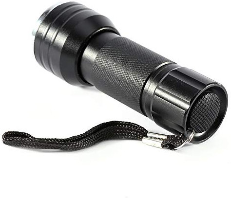 Oumefar Taschenlampe mit Hintergrundbeleuchtung, 21 LED-UV-Taschenlampen für Camping