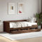 NQJIBUE Beds & Accessories Tagesbett mit Schubladen Braun Eiche 75x190 cm Holzwerkstoff Betten & Bettrahmen