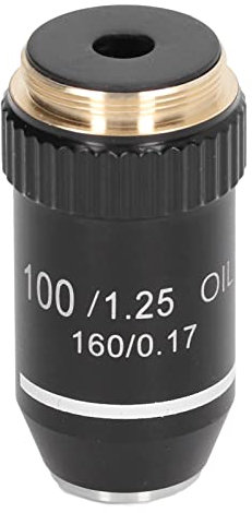 Mikroskop Objektivlins Objektivlins, Mikroskop Objektiv Ersättning Mässing 100x Förstoring Hög Effektlins 20,2 Mm Mikroskoptillbehör