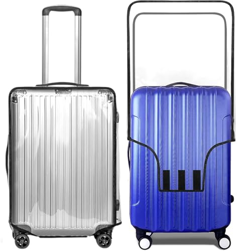 Harmon Wandyer Suitcase Cover For Luggage, Clear PVC Luggage Covers Protector Full Thicken Transparent Waterproof Suitcase Sleeve (Transparent, 26inch)